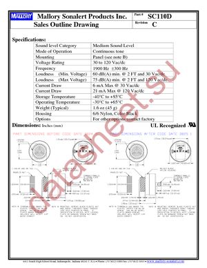 SC110D datasheet  